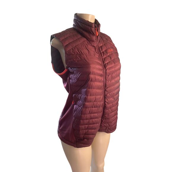 Women US-L Rab Cirrus Flex 2.0 Vest Purple Full Zip Quilted Hike Camp Outdoor - Picture 1 of 8